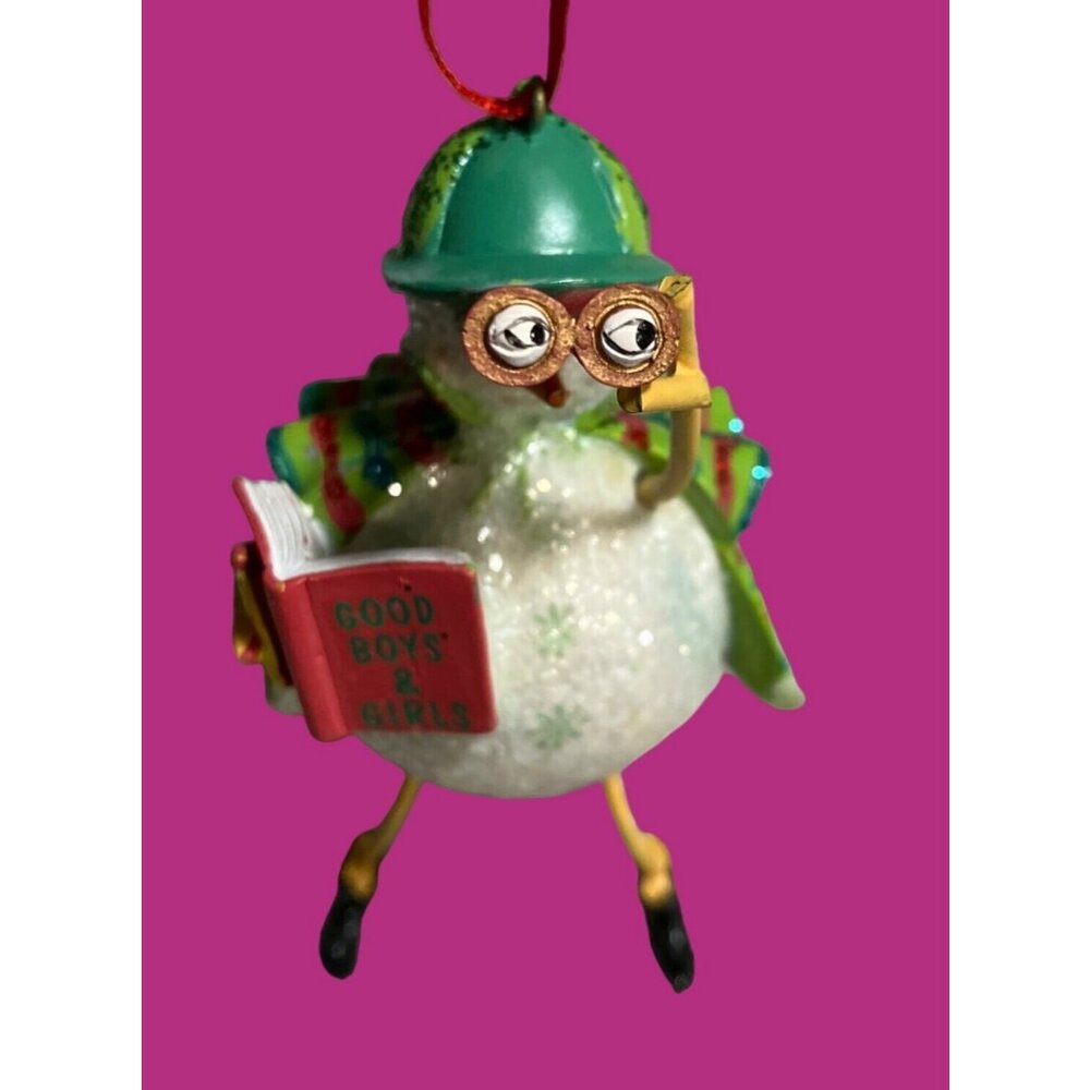 Dept 56 Christmas With The Clauses Ornament   Watching For Good Kids